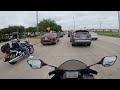 BIKER REAR ENDED IN A 4 VEHICLE COLLISION