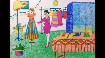 VẼ TRANH ĐỀ TÀI: ƯỚC MƠ CỦA EM | NHÀ THIẾT KẾ THỜI TRANG | KC art