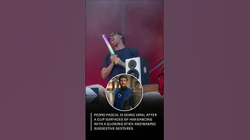 Pedro Pascal is going viral after a clip surfaced of him dancing with a glowing stick