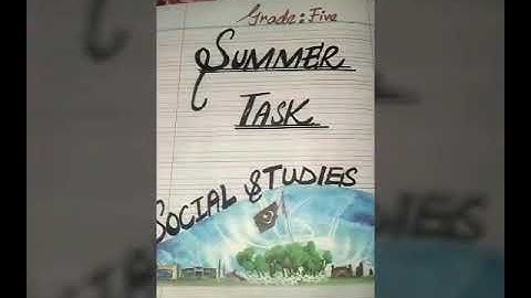 Summer Task Class #5 s. St lesson #3