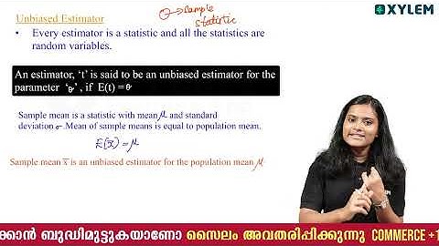 Plus Two Statistics - Estimation Of Parameters | Xylem Plus Two Commerce