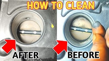 How to clean throttle body without removing