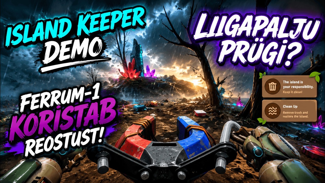 Island Keeper DEMO: Ferrum-1 AI robot reostunud saart koristamas
