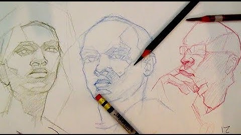 How to Draw Portraits & The Head | How to block-in a portrait or the head