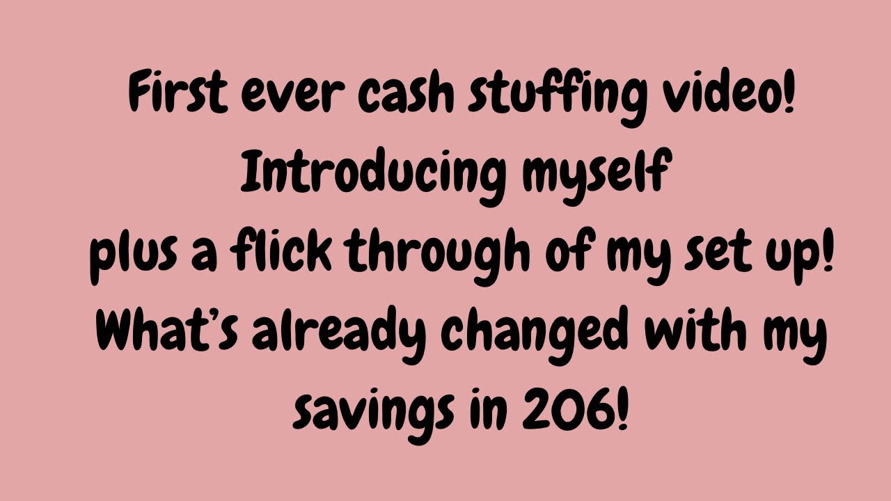 My first ever video! UK low income cash stuffing and budgeting