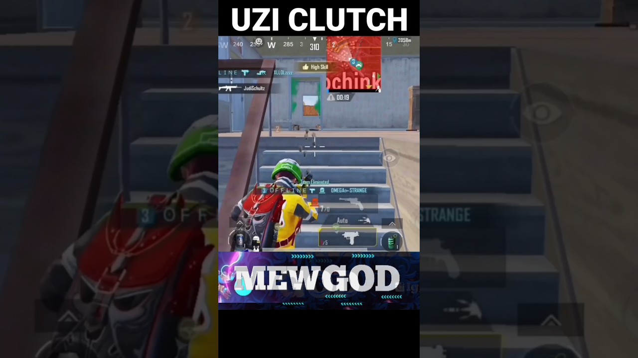 UZI 1V4 CLUTCH ❤️‍🔥|BGMI #shorts #bgmifunnyshorts #viralshorts