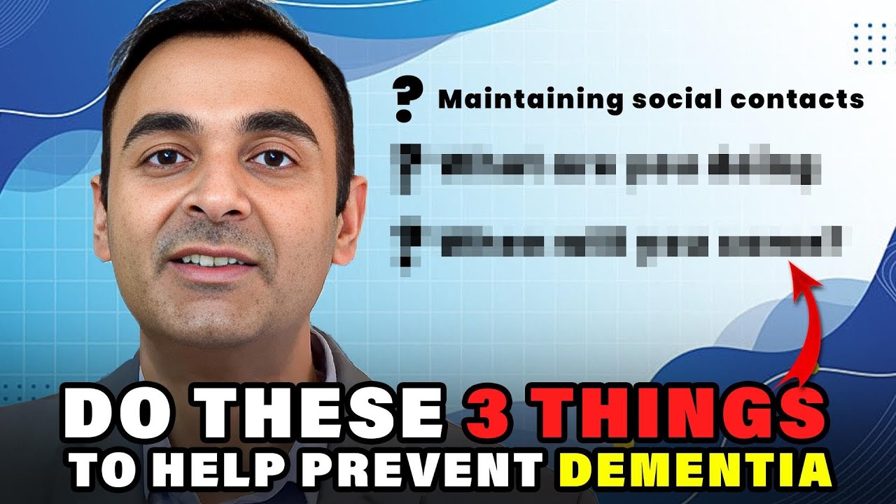 Please tell anybody OVER65 in your life Do these 3 THINGS to help PREVENT DEMENTIA YouTube