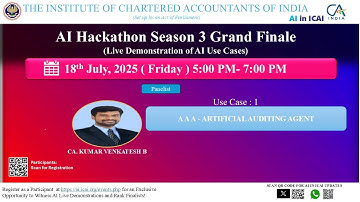 AI Hackathon S3 GF UC1: AAA – Artificial Auditing Agent - CA. KUMAR VENKATESH B