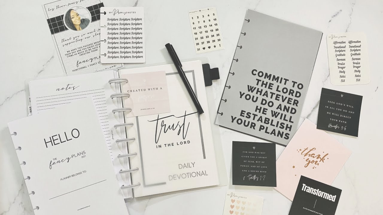 Unboxing | Fancy Plans 2021 Planner (At Home with Quita) + My Promise Notes Faith Planning Inserts