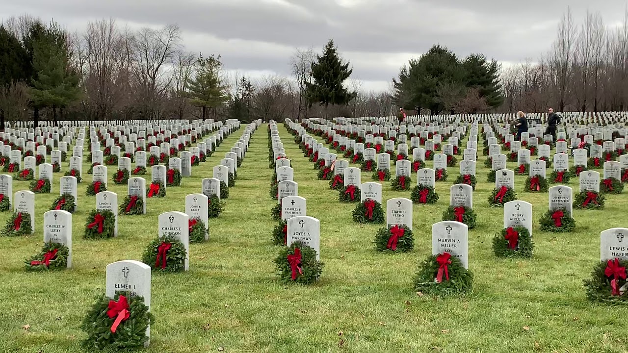 Indiantown Gap National Cemetery - Wreaths Across America - YouTube
