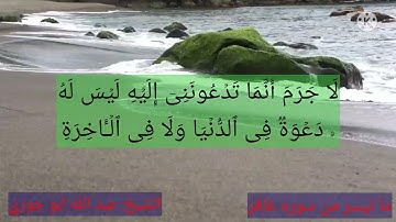الشيخ عبد الله البرماوي ما تيسر من سوره غافر