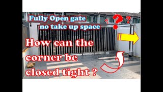 Slide Folding Gate | Fully Open | The Corner Be Closed Tight | AutoGate