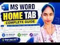 MS Word Home Tab Complete Guide | Clipboard, Font, Paragraph Full Explained in Hindi