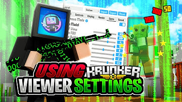 Trying VIEWER SETTINGS in KRUNKER (Part 1)