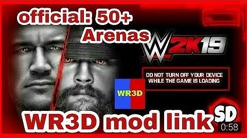 New WR3D mod 2K19 by Mike Jones Randy Orton VS. Brayt Wuatt link mod on Android and PC 50+arenas ne