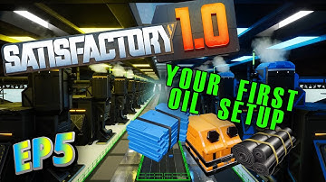 This PERFECT Starter Oil Setup made Tier 5 and Tier 6 a BREEZE in Satisfactory 1.0!