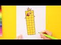 How to draw Numberblocks Block 30