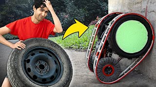 I made an off-road vehicle with giant tires 🚘🔥 #miniature