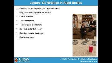 Classical Mechanics Lecture 13 Part 1 -- Rotation in Rigid Bodies
