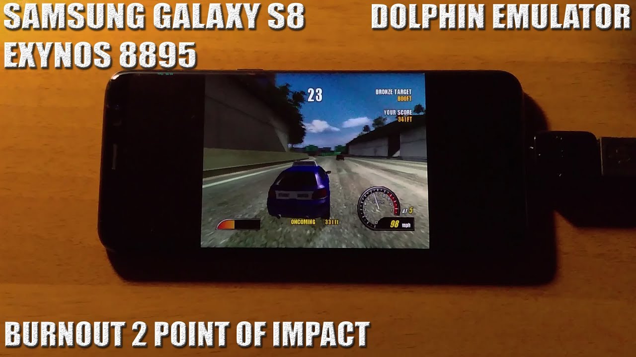 Samsung Galaxy S8 (Exynos) - Burnout 2 Point of Impact - Dolphin Emulator 5.0-6257 - Test