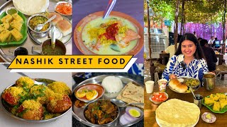 Best Nashik Street Food | Spicy Misal Pav, Kadhi Samosa, Chicken Thali, Chaat, Dabeli & More | 4k