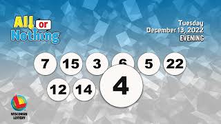 Wisconsin Lottery Evening Draw 12/13/2022
