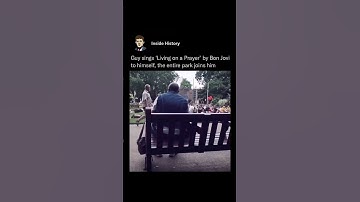 Thumbnail of Guy sings 'Living on a prayer' by Bon Jovi to himself and this is nice #shorts