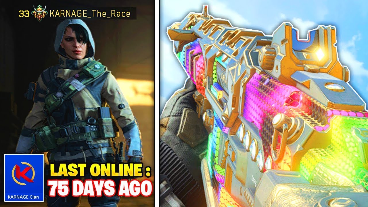 KARNAGEclan's Black Ops 4 account 75 DAYS LATER... 😱