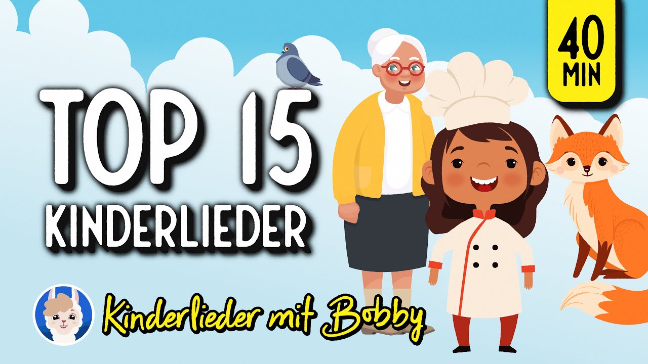 ⁣15 Deutsche Kinderlieder die jeder kennt [40min] - Kinderlieder mit Bobby