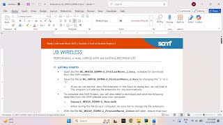 Celebrity Shelly Cashman Word 2019 | Module 6: End of Module Project 2 JB WIRELESS Wealth