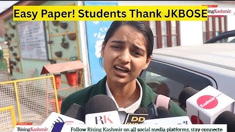 Class 10th exam held across Valley; students find paper easy, hail JKBOSE’s 15% relaxation.