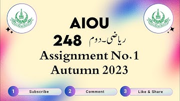 AIOU Code 248 Solved Assignment No.1 | Semester Autumn 2023