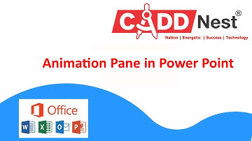 CADD NEST || RT NAGAR || Animation Pane in Power Point || KANTHARAJ N