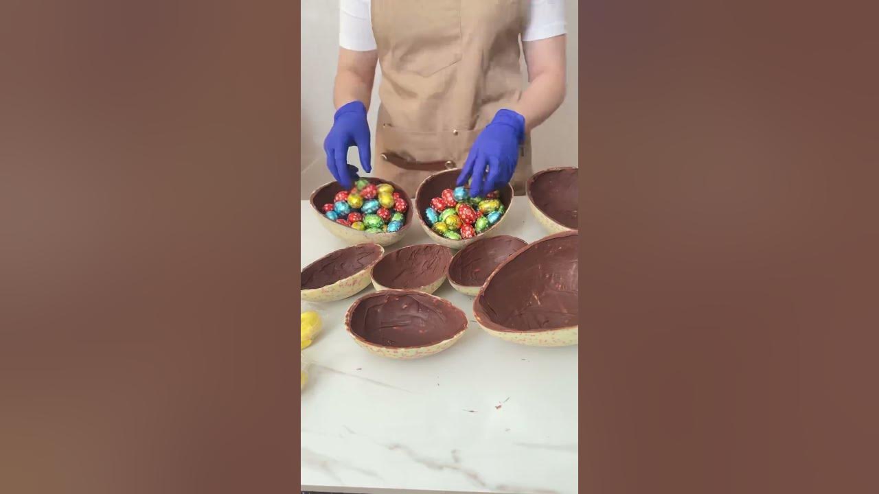 Яйцо из шоколада. Пасхальное яйцо. Шоколадное яйцо - YouTube