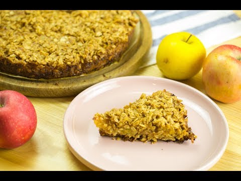 Пирог с яблоками без муки