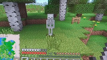 Skeleton without bow in Minecraft