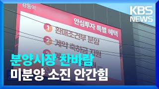 얼어붙은 분양시장, 건설 사업자들 ‘미분양 소진’ 고민 / KBS  2024.01.08.