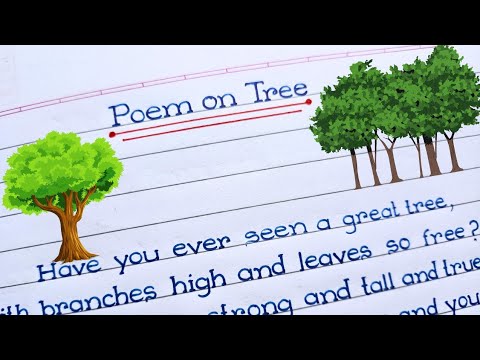 Poem on tree in english | poem on tree | tree poem in english - YouTube