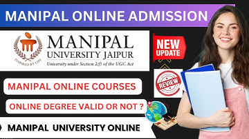 Pursue 100% Online MBA, BBA, BCA, BCom, MCA degree courses from Manipal University Online | #Manipal