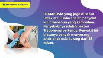 MENGENAL PENYAKIT FRAMBUSIA