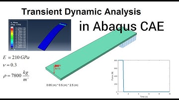 Abaqus CAE tutorial (transient dynamic analysis)
