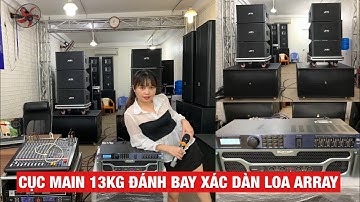 Test Công Suât Cực Đại Của Đẩy 4 Kênh Korah K18Plus. Bay xác dàn loa Array ATI và SUB Đôi coil125.