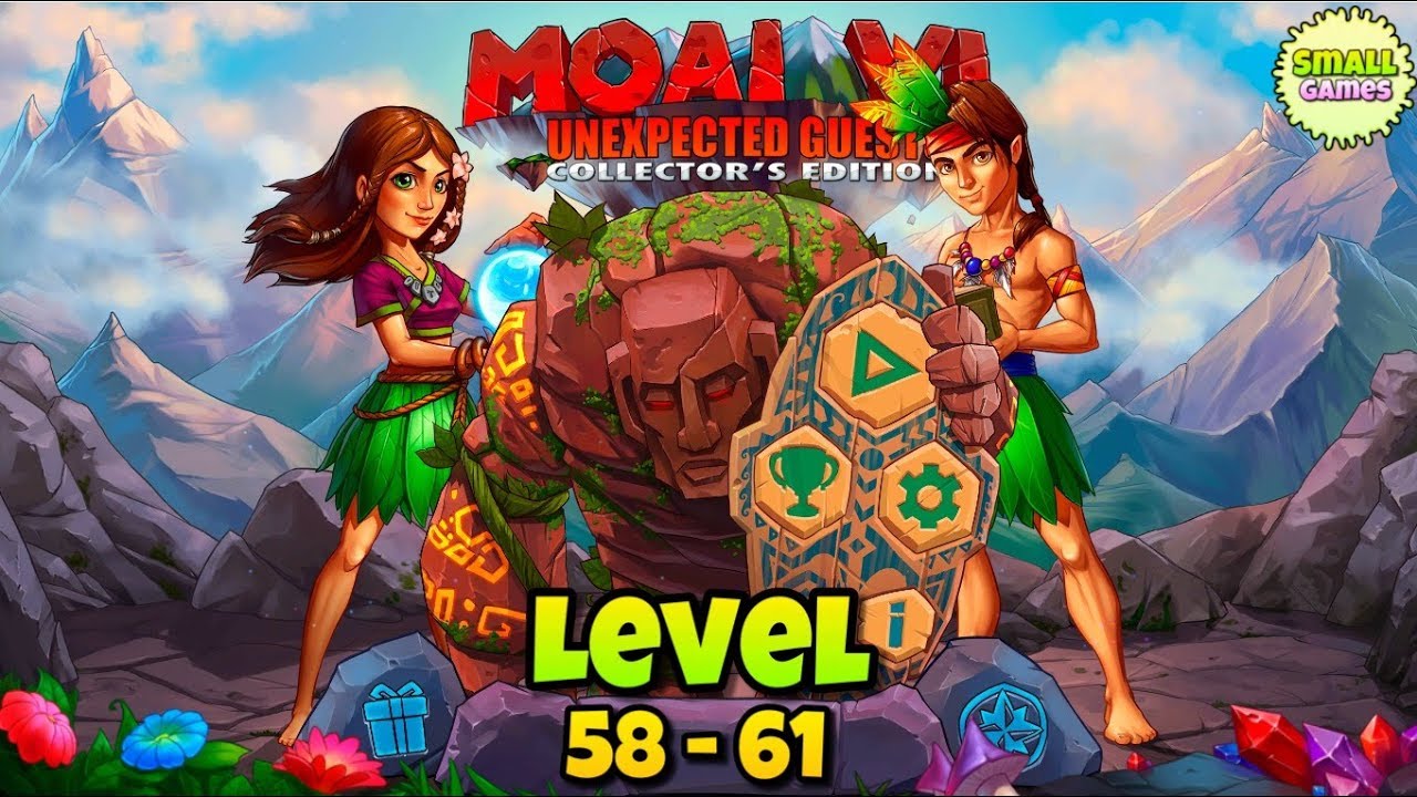 Moai 6: Unexpected Guests  EXTRA Level 58-61 (GOLD)/Моаи 6: Нежданные гости Уровень 58-61! 