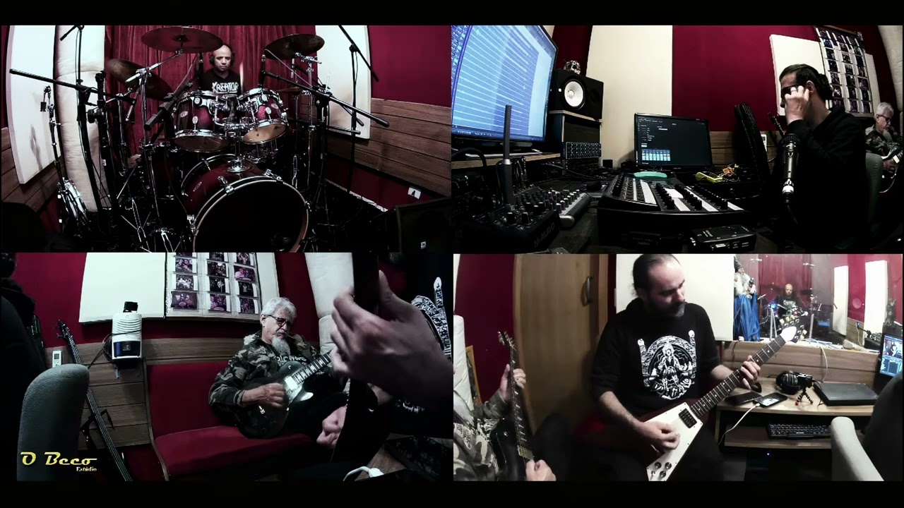 Recording drums for Vulcano´s Epilogue at O Beco Estúdio - Curitiba, with producer Ivan Pellicciotti