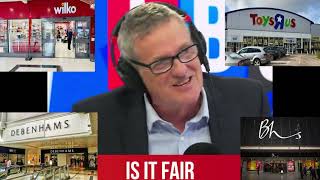 Wilko, BHS, Debenhams, Toys 'R' Us; Wright asks Chancellor Stride if its Labour's fault Shop loss'