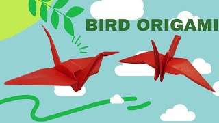 How To Make Bird Origami ?|| Origami Burung