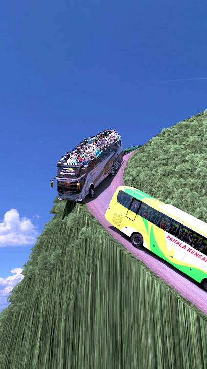 Euro Truck Simulator 2: Epic Bus Driving on Treacherous Mountain Roads #bussimulator