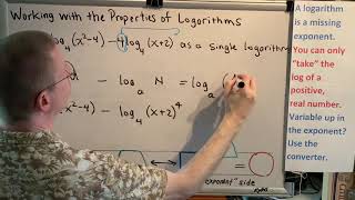 Working with the Properties of Logarithms (Part 4)