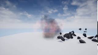 Little explosion test 2 with destructible object in Unreal Engine 4