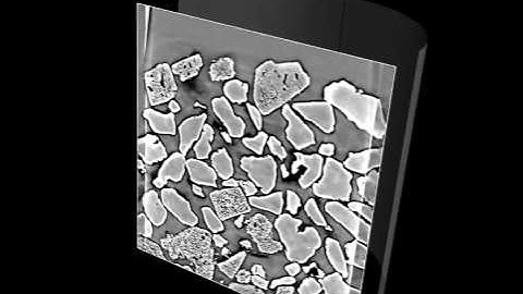 In-situ synchrotron tomography of glass raw materials melting at high temperature